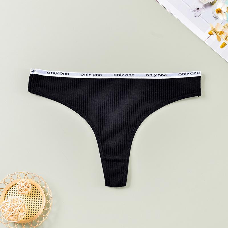 CFSC Damen-Unterwäsche in großer Größe, einfarbiger Druck, Tanga-Unterwäsche XL schwarz