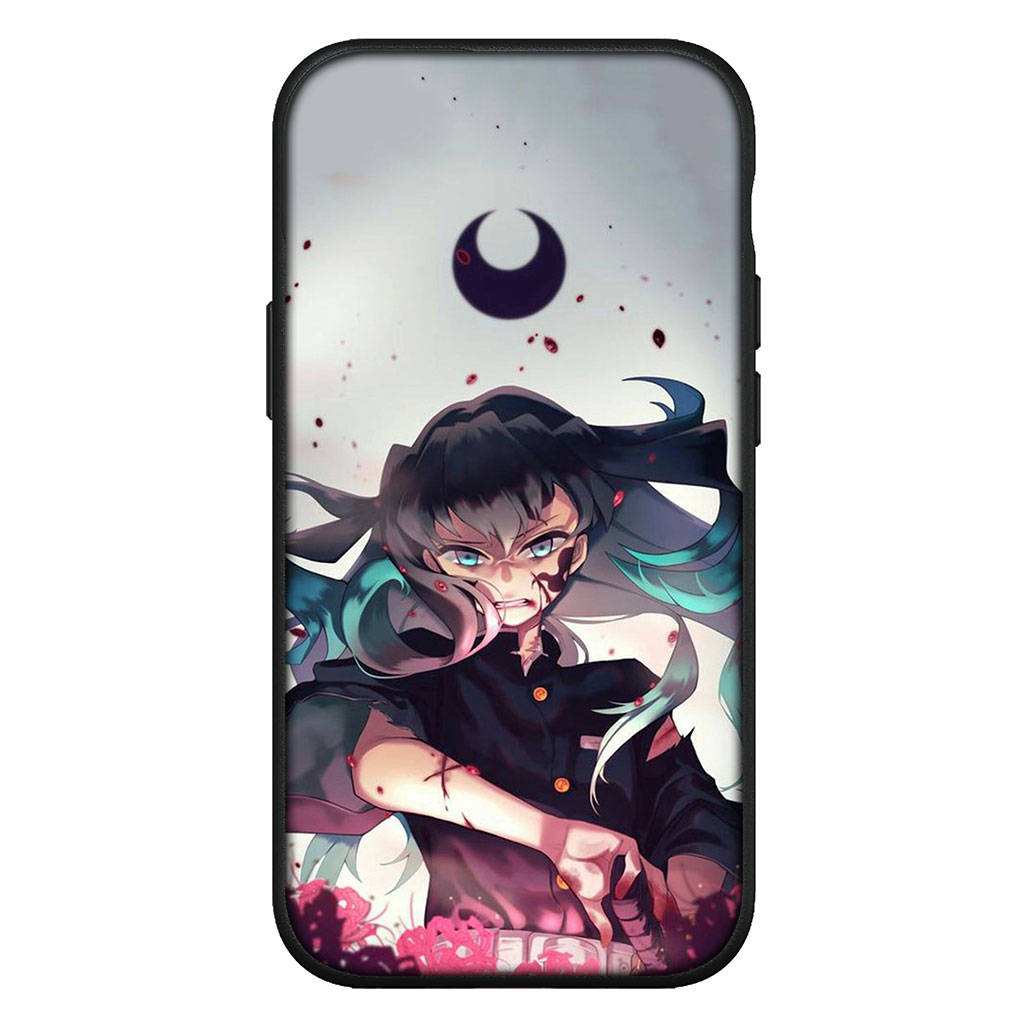für iPhone 15 14 Xiaomi Redmi Note 13 12 11 Pro Max X 8 7 XR 9 Samsung Galaxy A24 A15 S24 S23 Huawei OPPO A38 Dämon Slayer Muichiro Tokito Handyhülle for Huawei P30 Lite rehbraun
