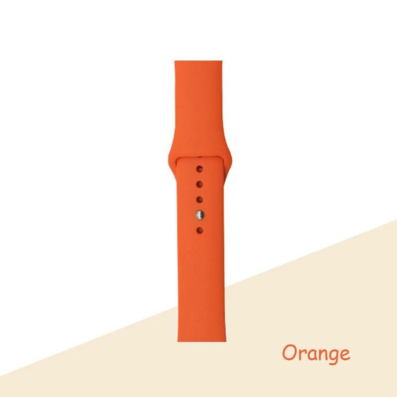 Silikonarmband für Apple Watch Armband 44 mm 40 mm 38 mm 42 mm Armband für Apple Watch Band Correa für Iwatch Series7 6 Se 5 4 3 38 40mm SM