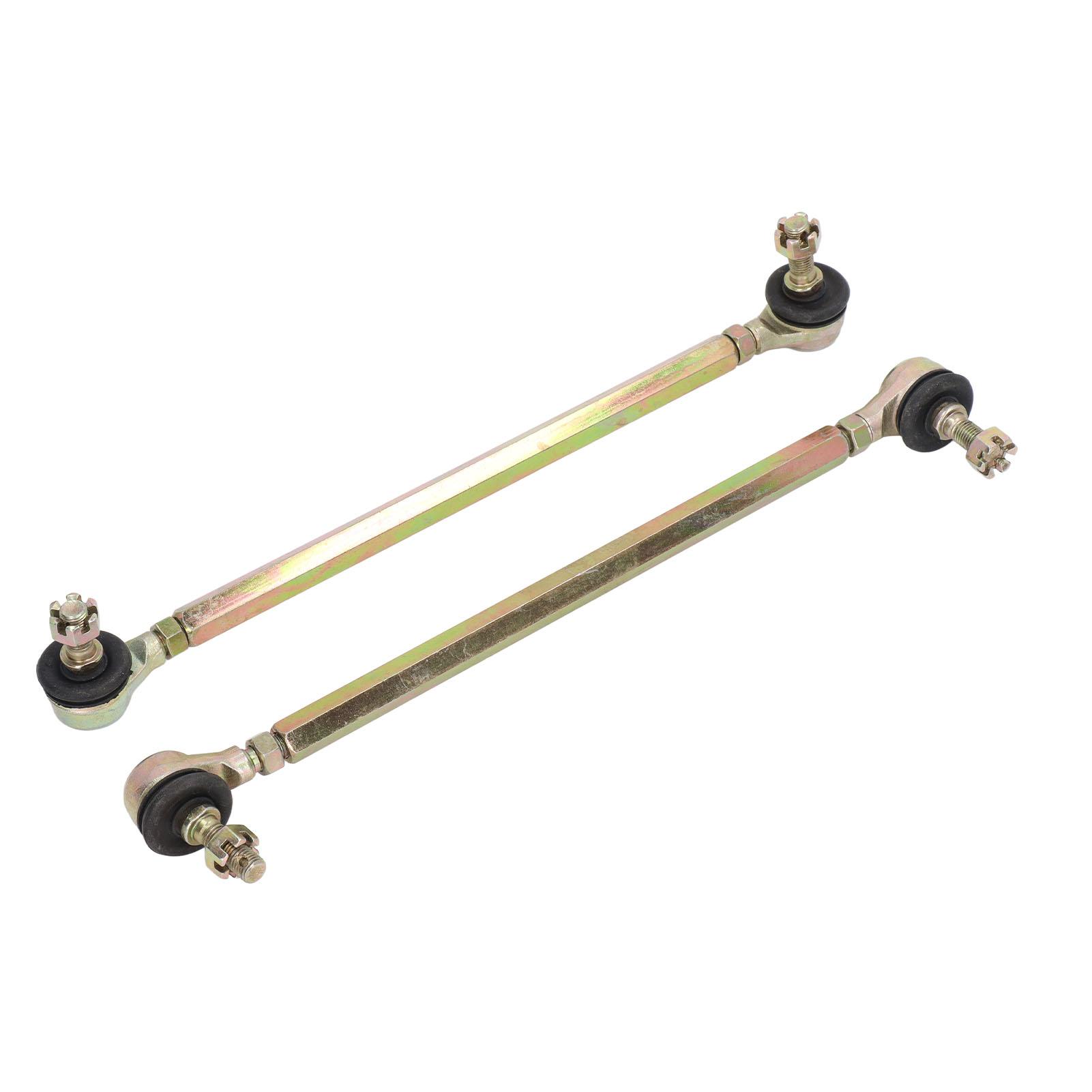 2 Stück 250mm Kugelgelenk Spurstange 10mm Gewinde Stahllegierung für 125ccm Quad Dirt Bike ATV Go Kart