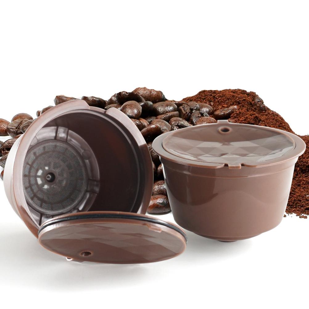 3 Stück Kaffeekapsel Lebensmittelqualität Kunststoff Kompatibel für Dolce Gusto Maschine Zubehör Wiederverwendbar