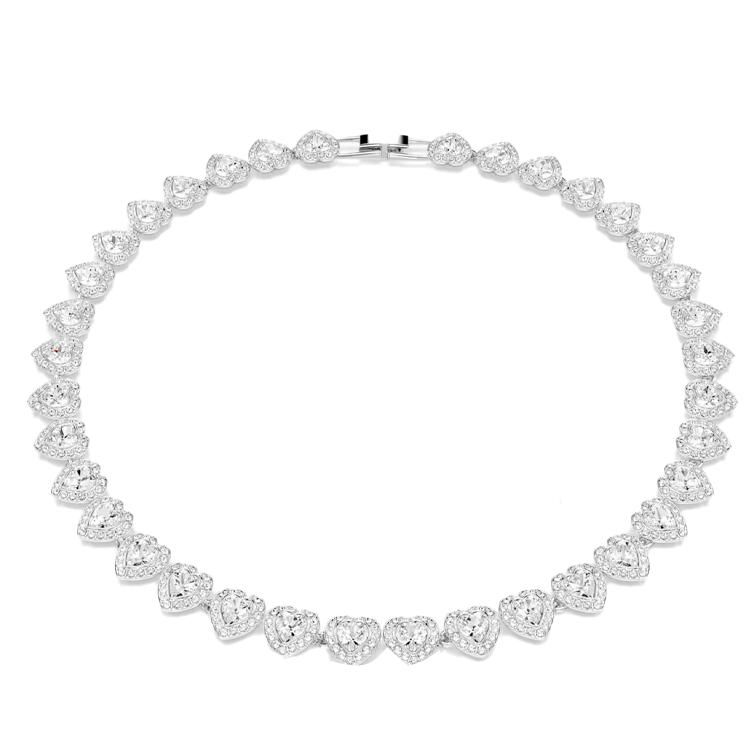 Swarovski X Ariana Grande Kapselkollektion Herzförmige Elegante Modekette Damen Halskette Silber 5720857 OS,Silver White