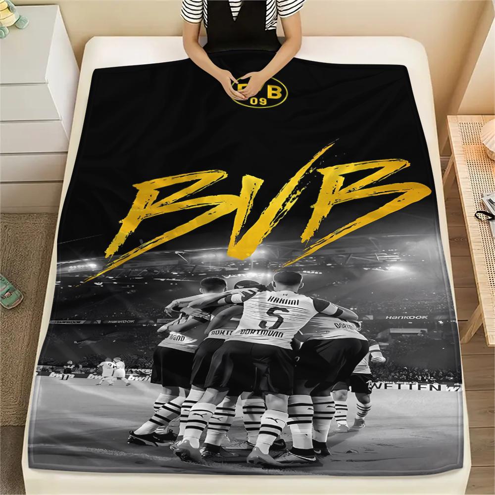 1 Stück BVB Print Flanelldecke, Hohe Qualität für alle Jahreszeiten, Heimdekoration, Wärme und Komfort, Perfekt für Weihnachtsgeschenke 150cm x 200cm