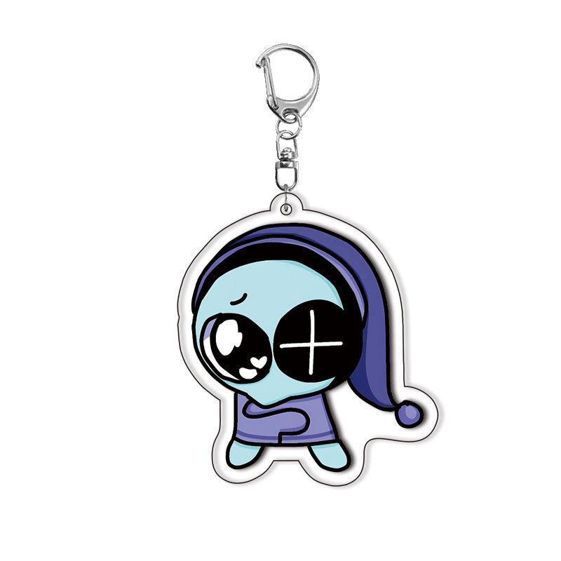 Dandys Welt Plüschreste Acryl Schlüsselanhänger Anhänger Anhänger Zubehör für Taschen Handy Lanyard Cosplay Geschenk Anime Merchandise Niedlich 55mm black