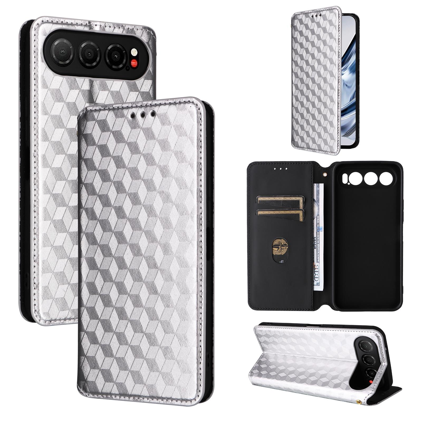 Flip Cover für ZTE nubia Air PU Leder Handyhülle Ganzkörperschutz [RFID-Blockierung] Schutzhüllen for ZTE nubia Air silber
