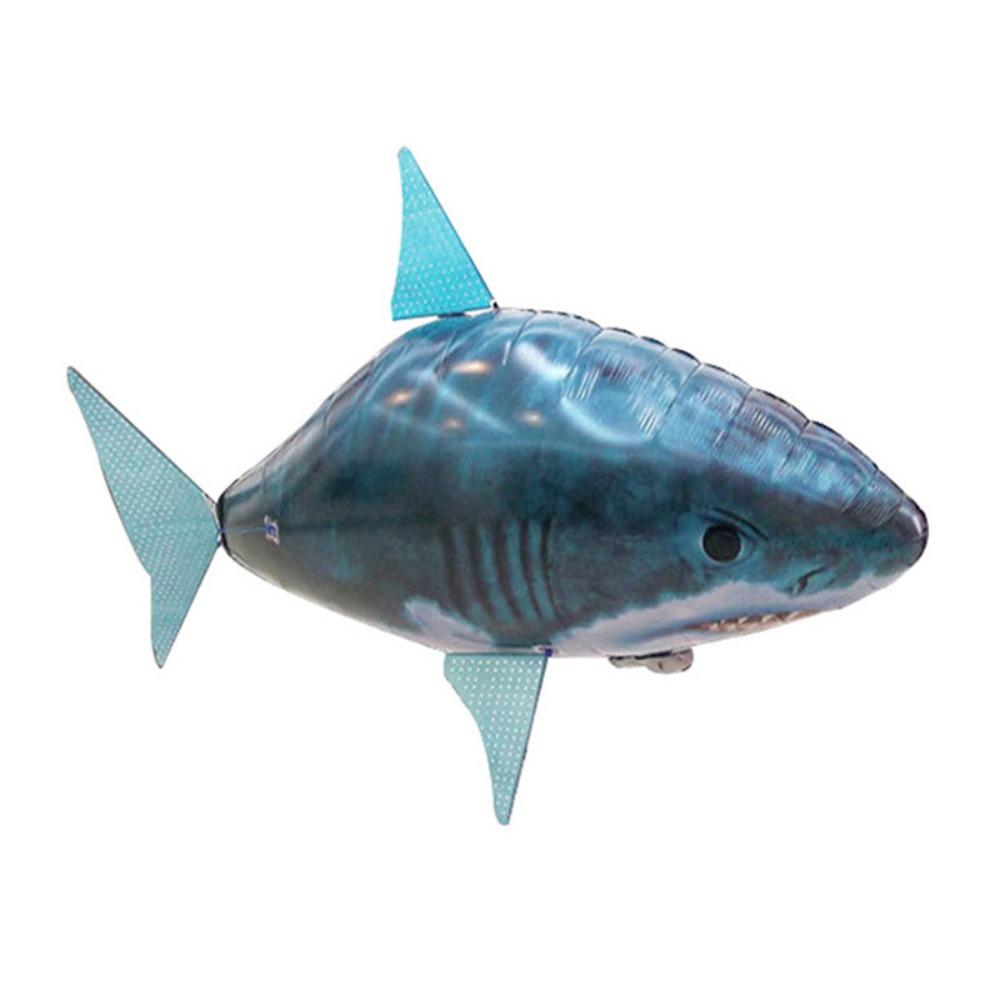 Fliegender Hai Luft Fliegender Fisch Luft Schwimmen Fliegen Ballons Clownfisch Kinder blau