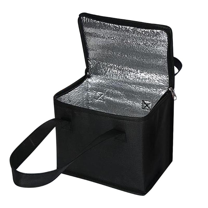 Kühltasche, Isolierte auslaufsichere Kühlbox, Zusammenklappbare tragbare Kühlbox mit weichen Wänden, Reise Camping Picknick Angeln Small schwarz