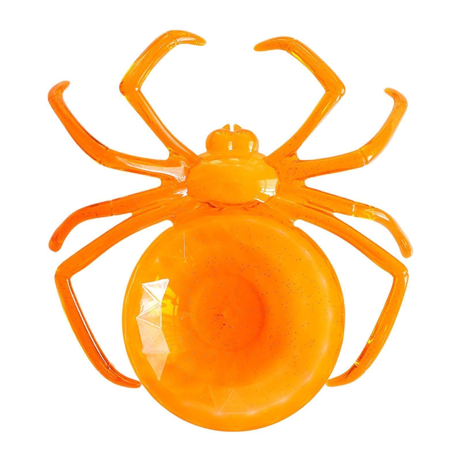 Neue Halloween Schwarz Orange Lila Spinnenförmige Schüssel Obstteller Süßigkeiten Kekse Verpackung Korb Schüssel Süßes oder Saures Dekorationen orange