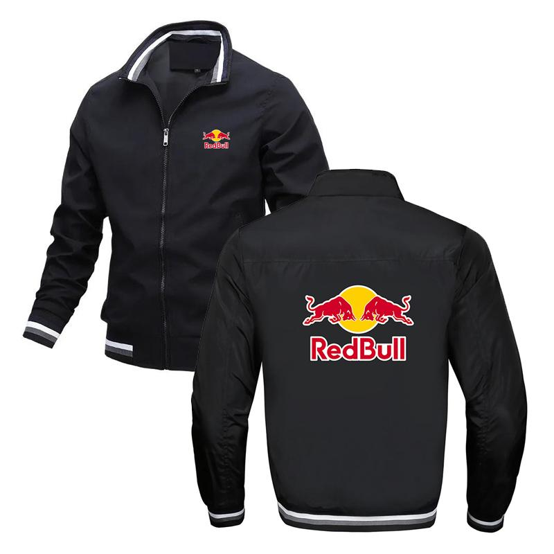 Red Bull Druck Hohe Qualität Herren Winterjacken für Männer Jacke Herren Winterjacke Herren Winterkleidung 2XL schwarz