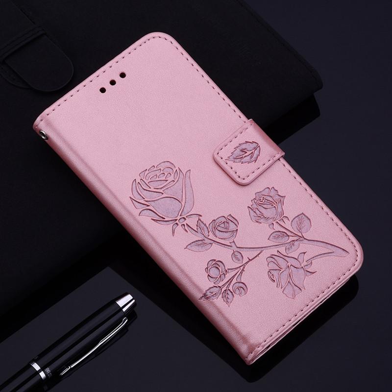 Weiche TPU Leder Brieftasche Handytasche für Huawei P30 P40 P20 P8 P10 P9 Lite Pro P Smart Z Y5P Y6P Y3 Y5 Y6 Y7 Prime 2018 2019 Nova 3i 5T 9 8i Flip Cover Huawei Y5P rosa