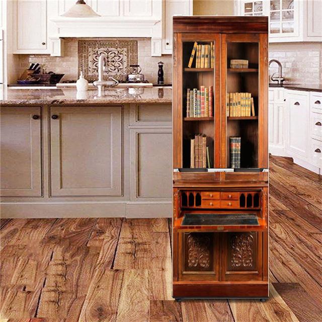 Bierkrug Tapete Kühlschrank Aufkleber Küche Dekoration Kühlschrank Poster selbstklebend wasserdicht abnehmbar Wandbild DIY Wandtattoo 60x180cm
