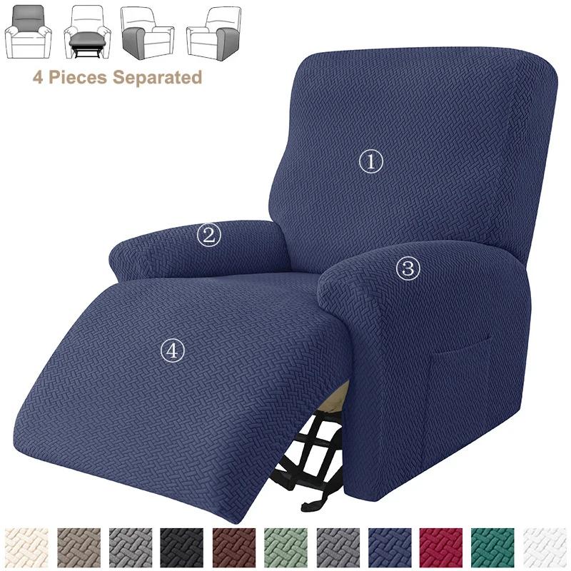 Jacquard Stretch Sessel Sofabezüge Elastische geteilte Sessel Stuhlbezüge Rutschfeste Stühle Überwürfe für das Wohnzimmer
