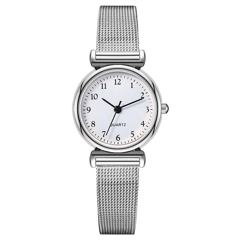 Uhren Damen Edelstahl Mesh Gürteluhr Kleines Zifferblatt Quarzuhr Damen Armbanduhr Geschenke für Mädchen
