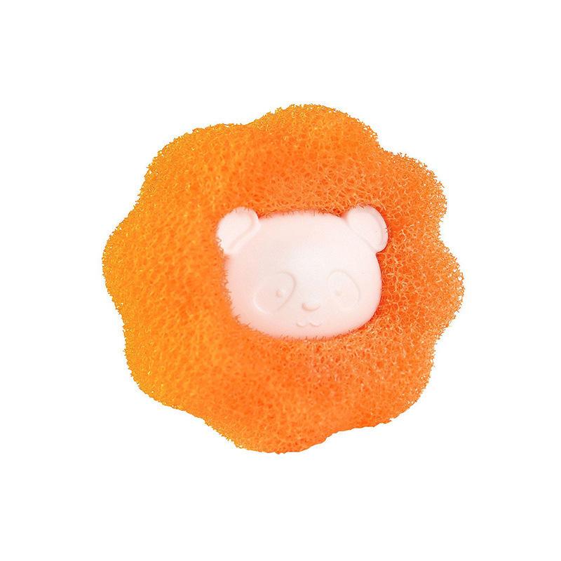 6/3/1Pcs Magische Wäsche Ball Waschmaschine Reinigung Bälle Haar Entfernung Catcher Faser Collector Wiederverwendbare Filter Ball lint Catcher 6pcs orange