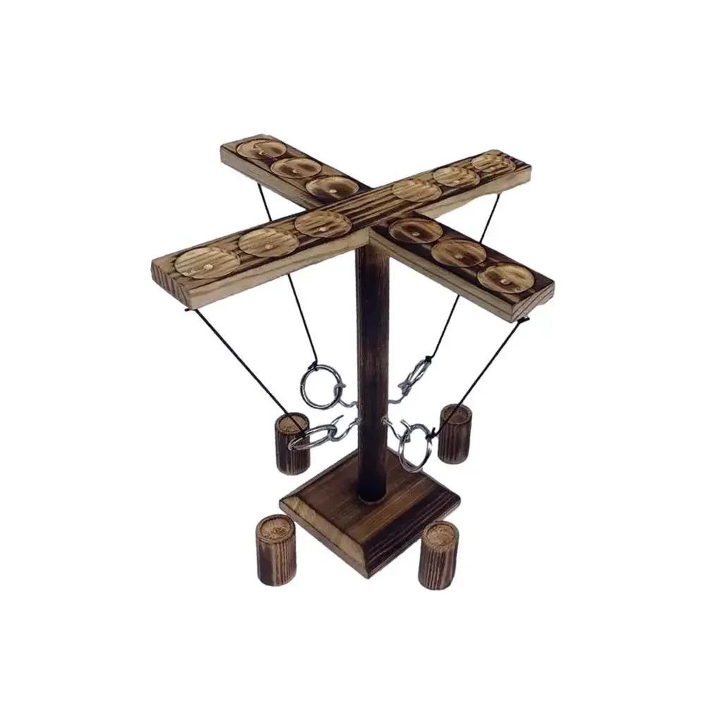 Ringe werfen Spiele für Kinder Erwachsene Hausparty Trinken Schnelllebig Handheld Brett S Leiter Bündel Außenbars gray