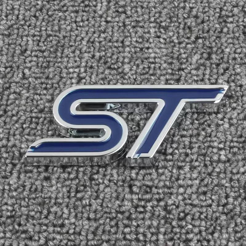 Universeller Autoaufkleber aus Metall mit Mesh-Logo, Automodifikation, Sport-ST-Logo, passend für Fords neuen Mondeo, Fox Carnival