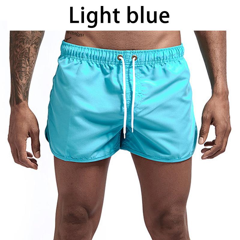 13 Farben Schnell trocknende Shorts Laufsport Shorts Herren Shorts Sommer Strand Shorts Boxershorts M hellblaue
