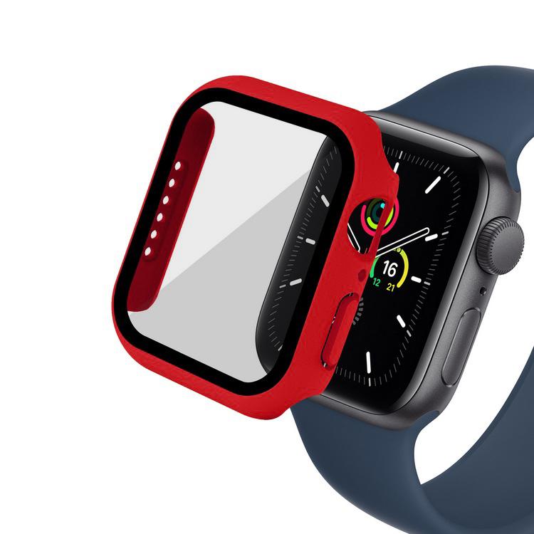 Glas+Abdeckung für Apple Watch Gehäuse Serie 44/40/41/45/42/38 mm iWatch Zubehör Displayschutzfolie Apple Watch 8 7 6 SE 5 3 41mm series 7 8