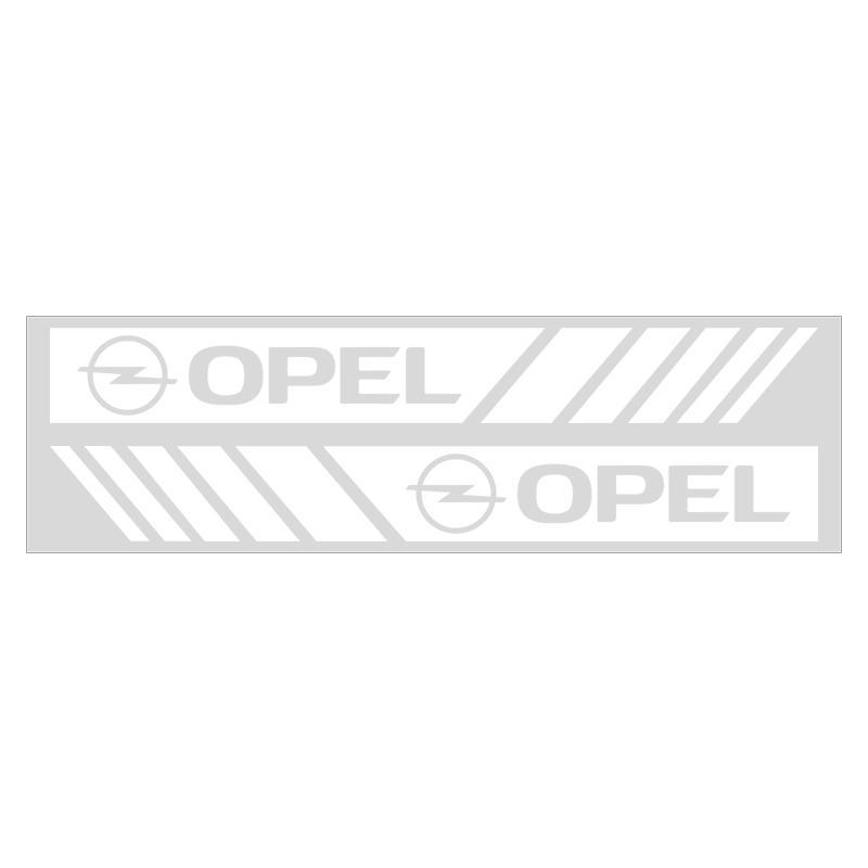 2 Stück Auto Streifen Aufkleber Rückspiegel Reflektierende Vinyl Aufkleber Dekoration Für Opel Adam Ampera Corsa Insignia Karl Rocks-e Astra New Energy weiß
