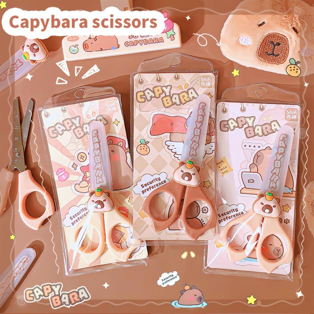 DIY Handgemachte Schere Sicherheit Kinder Schere Capybara Schere Schreibwaren Schulbedarf Random 1pcs