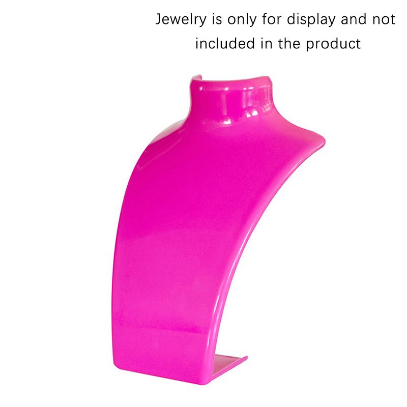 Schaufensterpuppe Büste Schmuck Display Rack Halskette Display Halter Schmuck Organizer rose rot