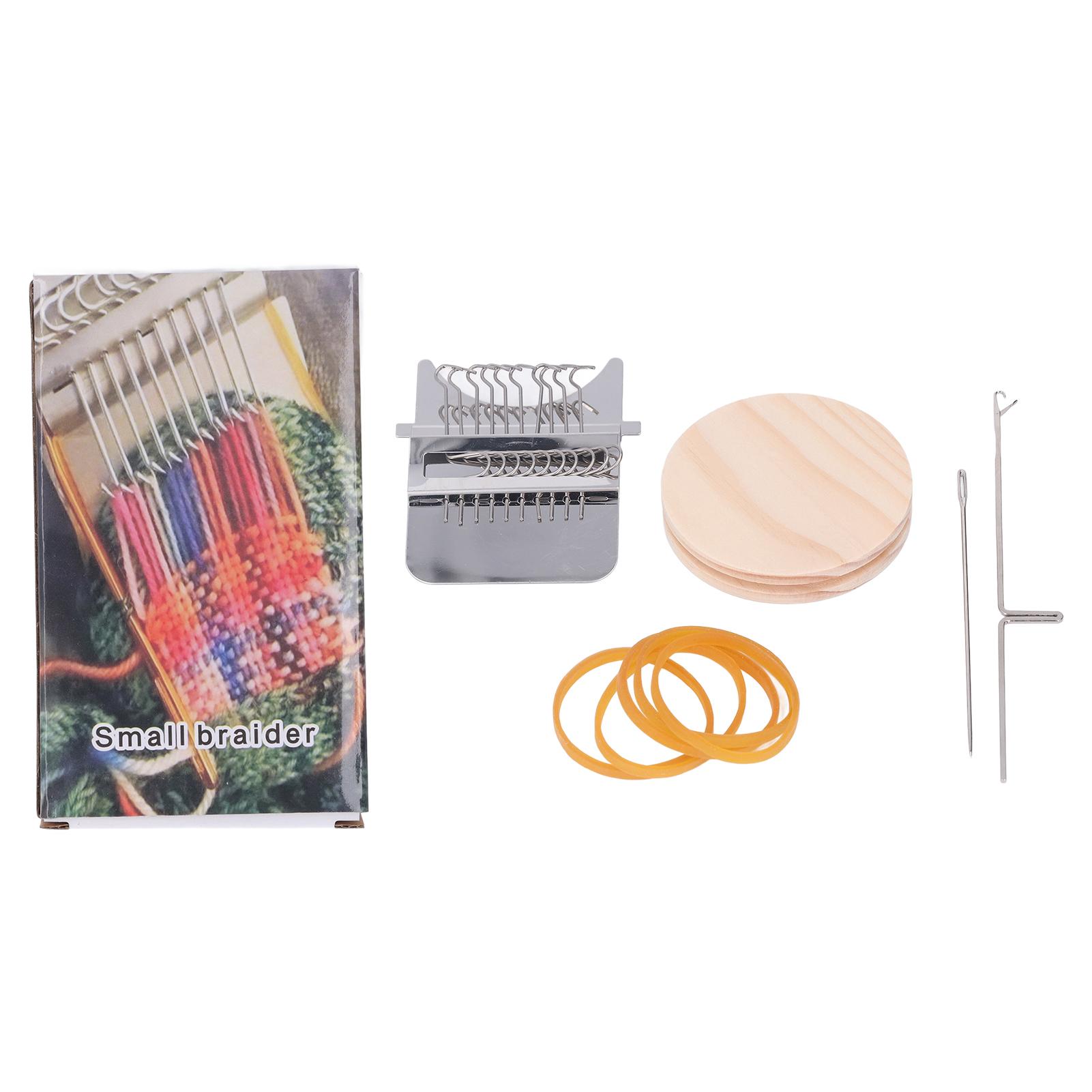 10 haken Mini Webstuhl Maschine Haushalt Kleine Webstuhl Maschine mit 6,5 cm Holz Bord für Hand