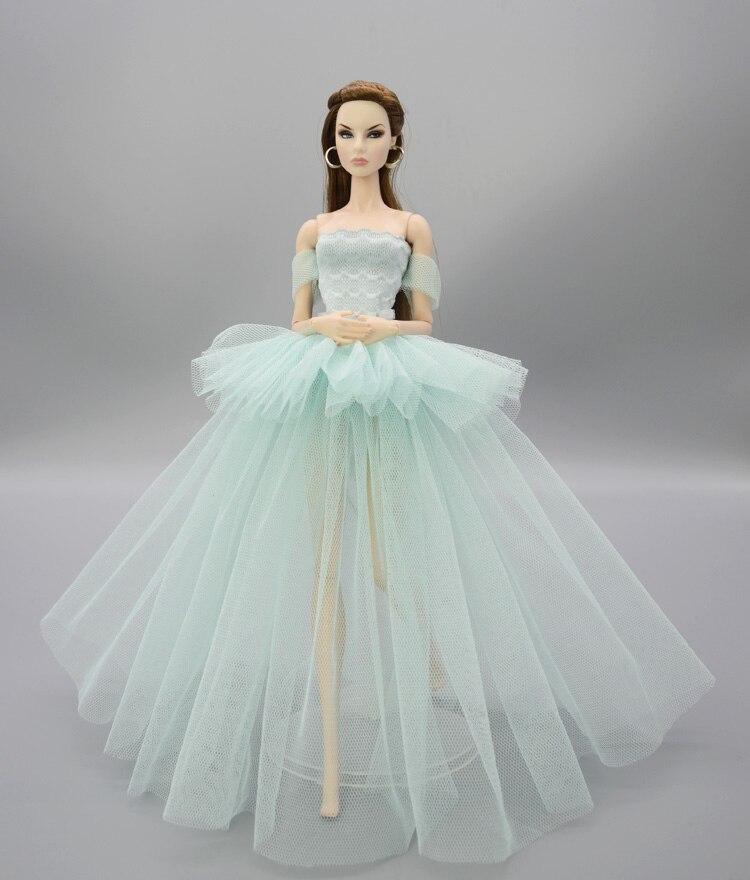 Mode Puppe Kleidung Für Barbie Puppe Kleid Vestidoes Multi-schicht Party Kleider Outfits Für 1/6 Puppe Zubehör Kinder DIY spielzeug for 11.5' height dolls  navy blau