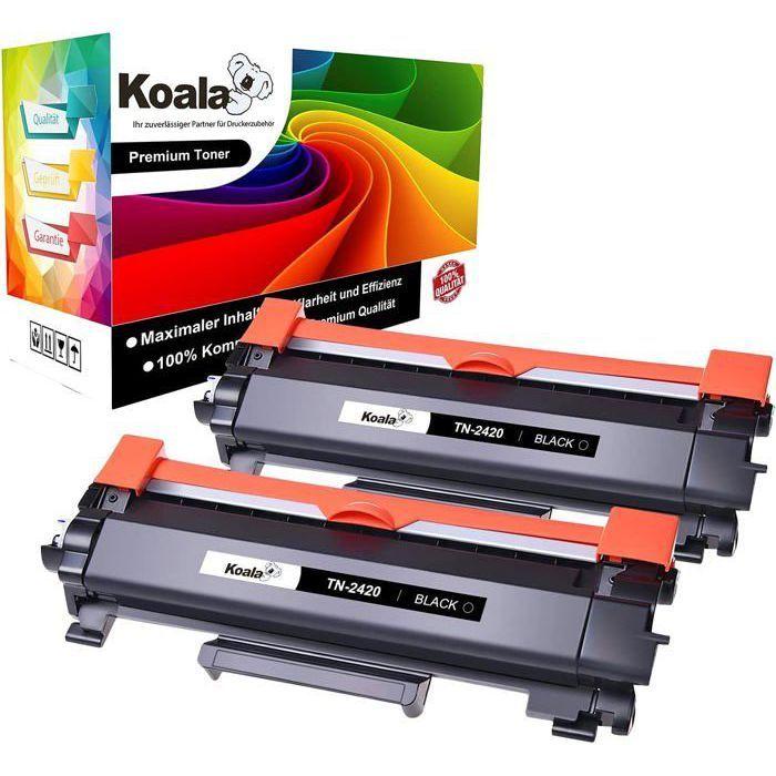TN2420 Cartouche de Toner Compatible pour Brother TN2420 TN2410 pour MFC-L2710DW MFC-L2710DN MFC-L2750DW Couleur:TN2420, 2 No TONER