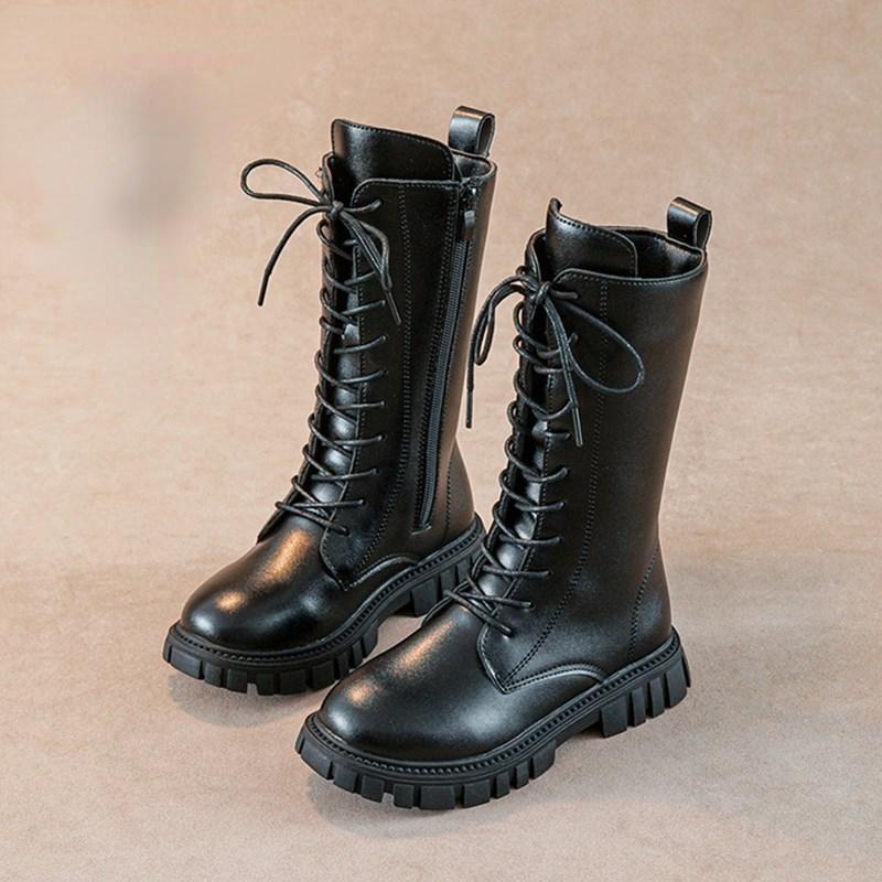Mädchen Stiefel Winter Koreanischen Britischen Stil Kinder Martin Stiefel Kleine Mädchen Hohe Stiefel Prinzessin Stiefel 33