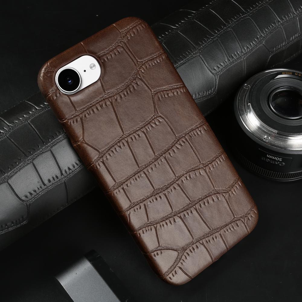 Premium Krokodilleder Hülle Für iphone 17e 16e Air 14 15 16 17 Pro Max 13 12 Mini 11 8 7 Plus Handyhülle Rückseite Hülle Tasche iPhone 11 Pro Max