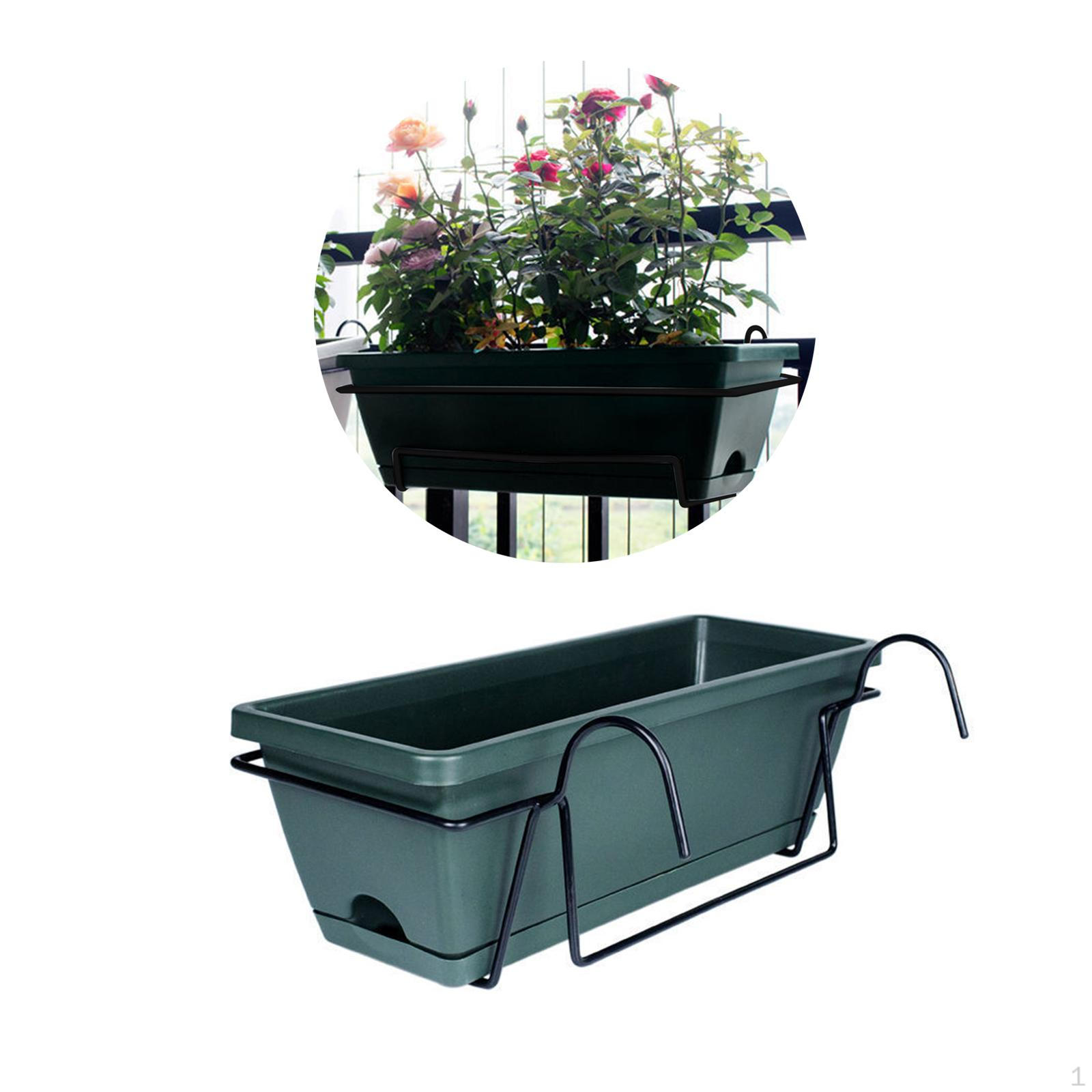 Balkon Geländer Pflanzer Blumentopf Gemüse wachsen Container Fenster Box Anlage Korb für dunkelgrüne