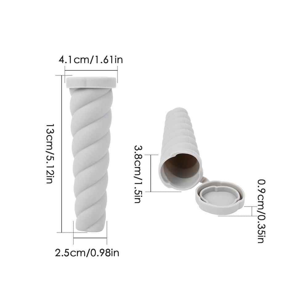 Silikon Eis am Stiel Formen Wiederverwendbare Eis am Stiel Hüllen Langer Eis am Stiel Maker Hausgemachte 3-Farben Eisform Gefriertuben mit Deckeln