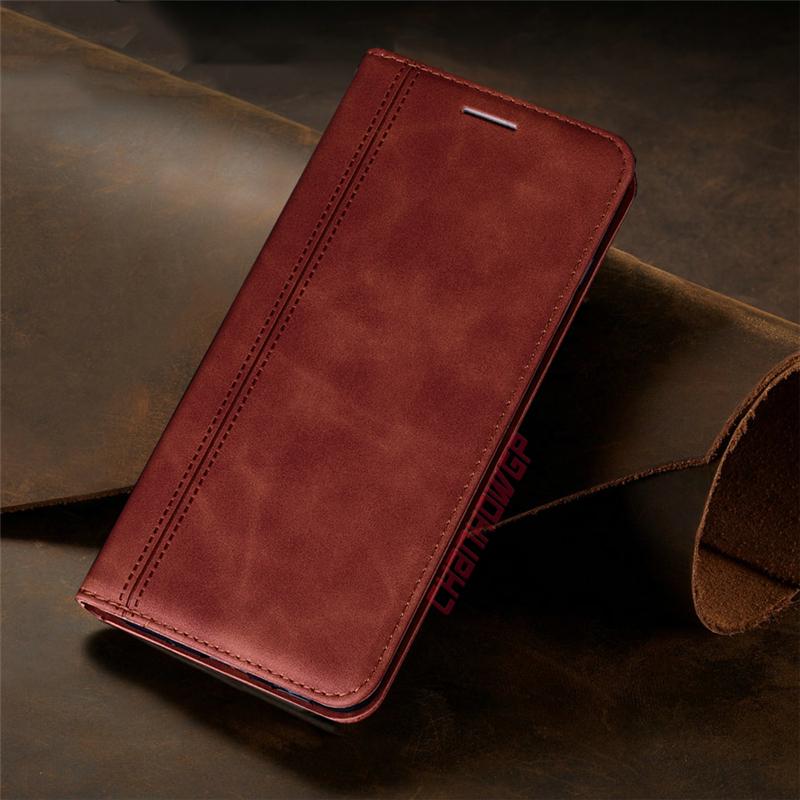 Luxus magnetische Ledertasche für Samsung Galaxy A51 A71 A01 A11 A21 A31 A41 A81 A91 Flip Case für Samsung A70 A50 A30 A40 A20 A10 M30 S Brieftasche Abdeckung Samsung Galaxy A30S braun