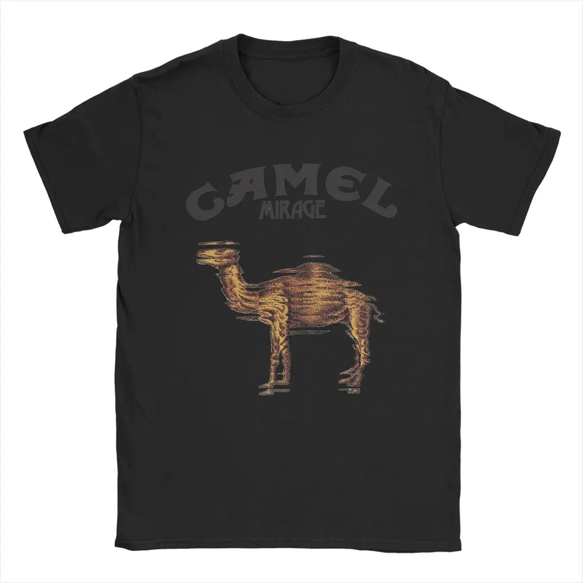 Herren T-Shirts Camels Mirage Band Lustige T-Shirts aus reiner Baumwolle Kurzarm T-Shirts O-Ausschnitt Tops Große Größe XXXL