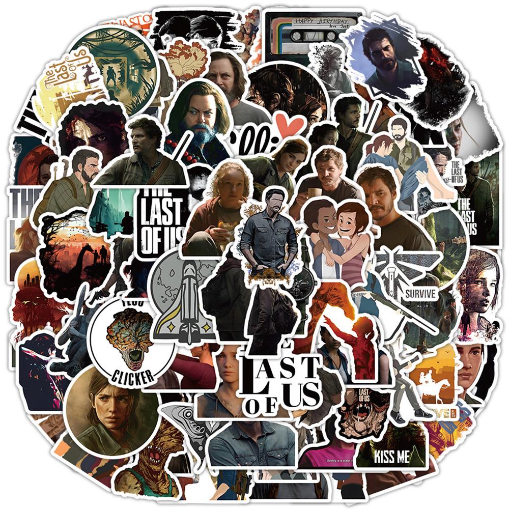 100 Stück „The Last of Us“ wasserfeste Vinyl-Aufkleber für Autos, Telefone, Klaviere und Gitarren
