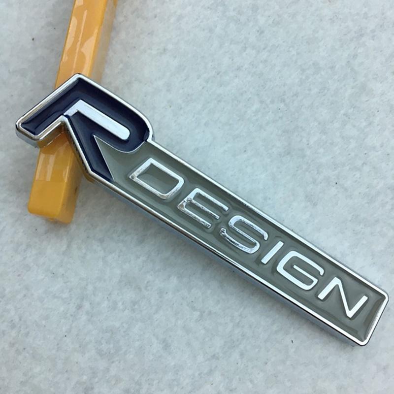 Premium 3D Metall R Design Rdesign Buchstaben Emblem Plakette Autoaufkleber Für Volvo Xc60 X blau