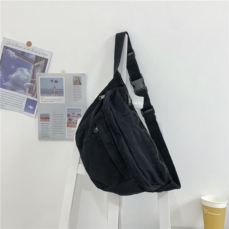 Große Kapazität Taille Taschen Für Männer Casual Leinwand Taille Packs Multifunktionale Reise Unisex Gürtel Tasche Armee Grün Fanny Brust Taschen schwarz