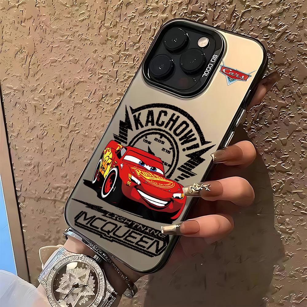 Autos L-Lightnings McQueens 95 Handyhülle Für iPhone 17 16e 16 15 14 13 12 11 mini Pro Max X XR XSMAX Air Plus Anti-Fall Matt iPhone 17 Air