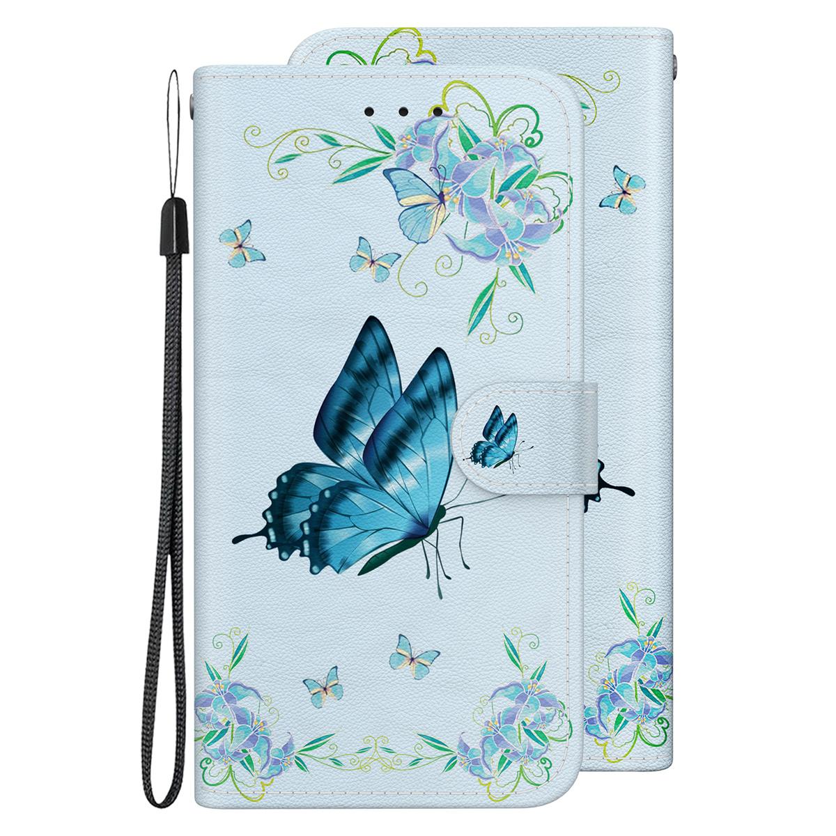 Für Blackview A80, A80 Pro, A60, A60 Pro, ZTE Blade V40 Vita, A72, A52, TCL 408, Asus Zenfone 9, Wiko Y82 Fashion Paintings Pattern Wallet PU Ledertasche ZTE Blade V40 Vita