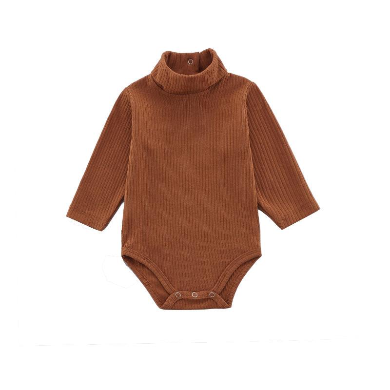 Baumwolle Baby Body Frühling Herbst Baby Junge Mädchen Kleidung für Neugeborene Körper Kinder Overall Babys Kleinkind Bodys Säuglings Kleidung 6M(68) braun