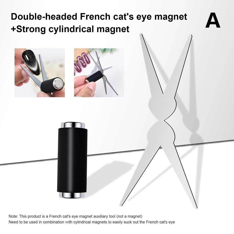 Multifunktionaler Katzenaugen-Nagel Magnetischer Stick Super Starker Gel-Lack Magnet Stift Zylinder Magnetischer Katzenaugen-Magnet Eisenblech A