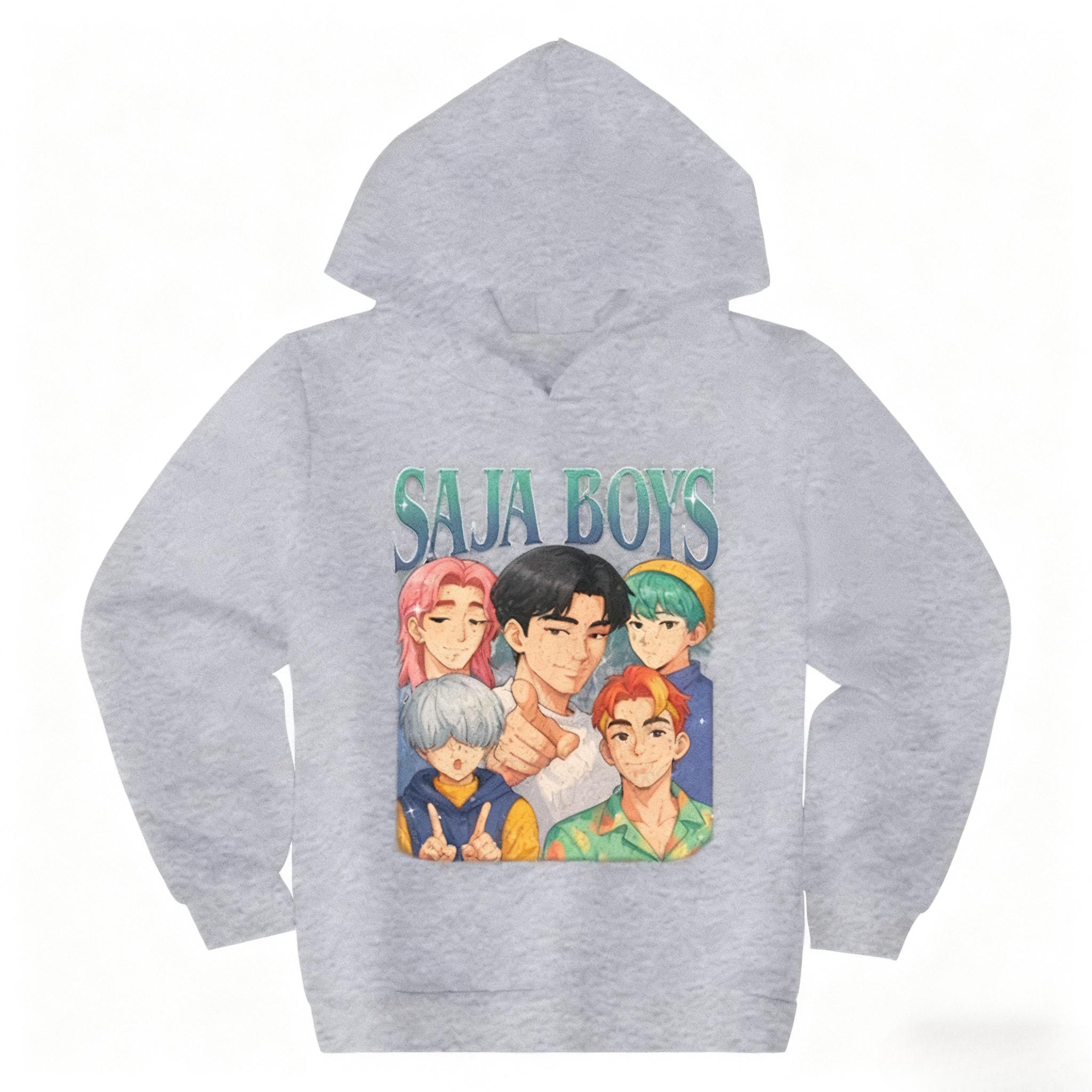 KPop Dämonenjäger Saja Boys Kinderkleidung Harajuku Mode Streetwear Hoodies Mädchen Junge Lustiges Geschenk Kleidung 130