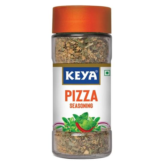 Keya Pizza Gewürz, Ganz natürlich & gesundes Gewürz für Pizza, Pasta | Glasflasche | Premium Kräuter und Gewürze & Würzmischung 45g