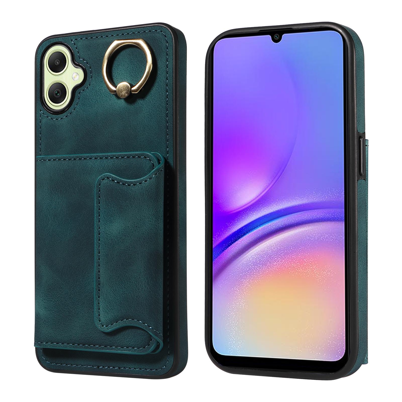 Für Samsung Galaxy A05,Samsung Galaxy A05s Ringhalter Kartenfächer Abdeckung Handyhülle Samsung Galaxy A05 grün