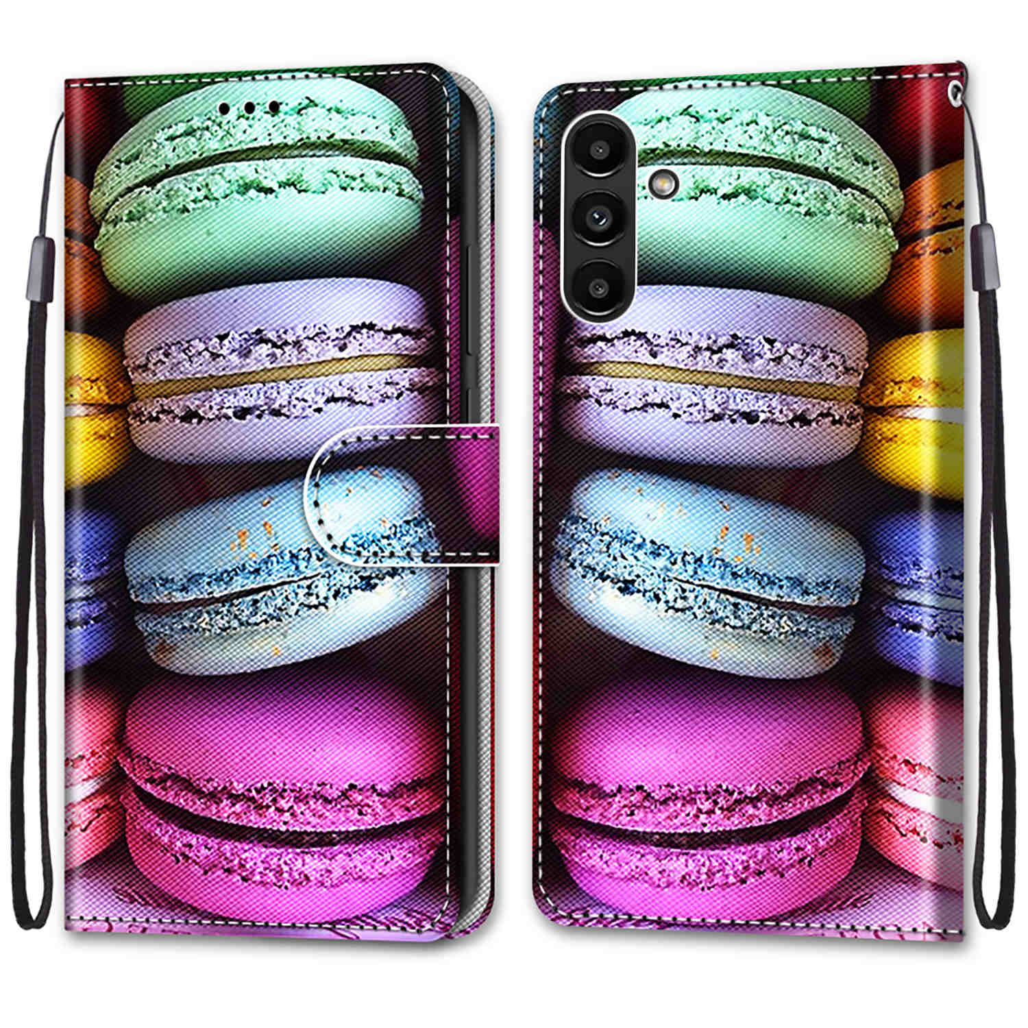 Luxuriöse, bemalte Ledertasche im Brieftaschen-Stil, Schutzhülle für Samsung Galaxy A26 A36 A16 A55 A56 A35 A24 A25 A15 A05 A05s/Samsung A15 A14 A04S Samsung Galaxy A32 4G