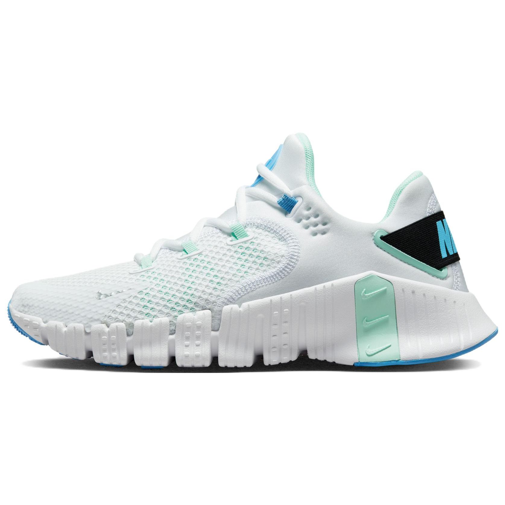 Nike Free Metcon 4 Weiß Mint Foam Damen Sneaker University-Blau Metallic-Silber CZ0596-100 40