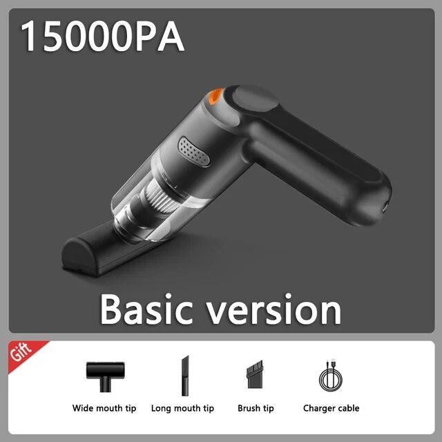 Neue 15000PA Wireless Home Staubsauger USB Lade 120W Tragbare Reinigung Gerät Mini Nass und Trocken Staubsauger Haushalt auto schwarz