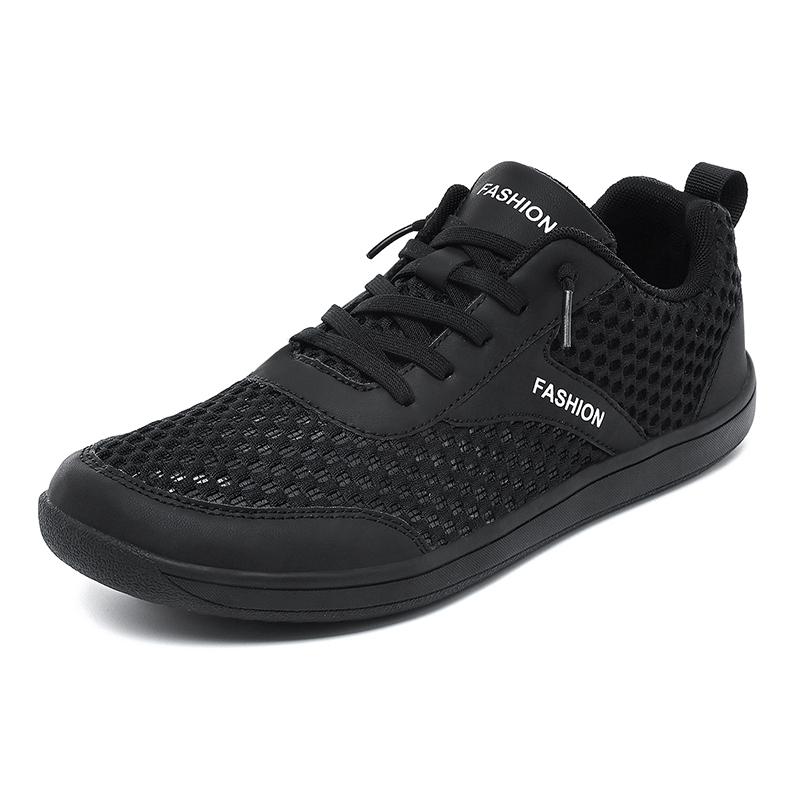 Große Größe 51 Unisex ExtraWeite Barfußschuhe Für Männer Frauen Outdoor Atmungsaktiv FreizeitSchuhe 48 schwarz