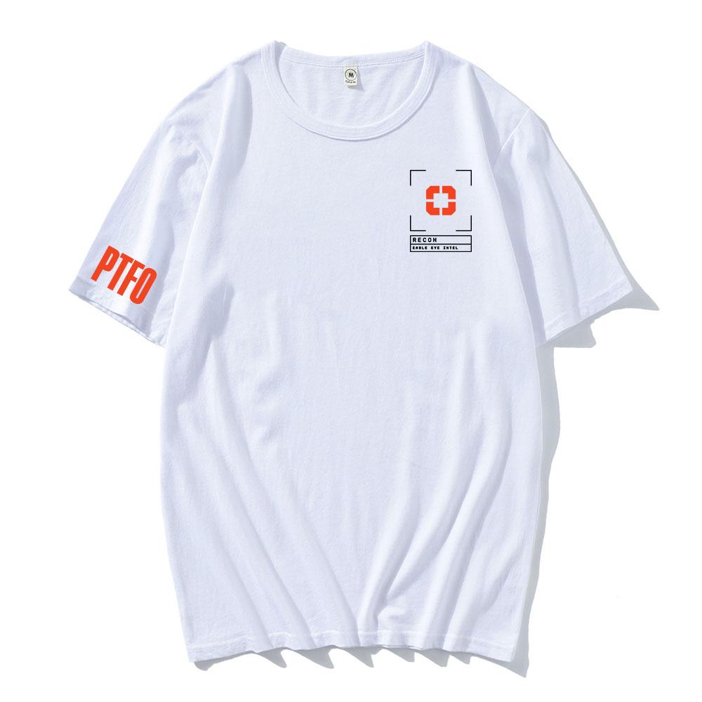 Battlefield 6 Spiel Druck T-Shirt Kurzarm Baumwolle T-Shirts Locker Lässig Unisex Streetwear Grafikdruck Kleidung L white