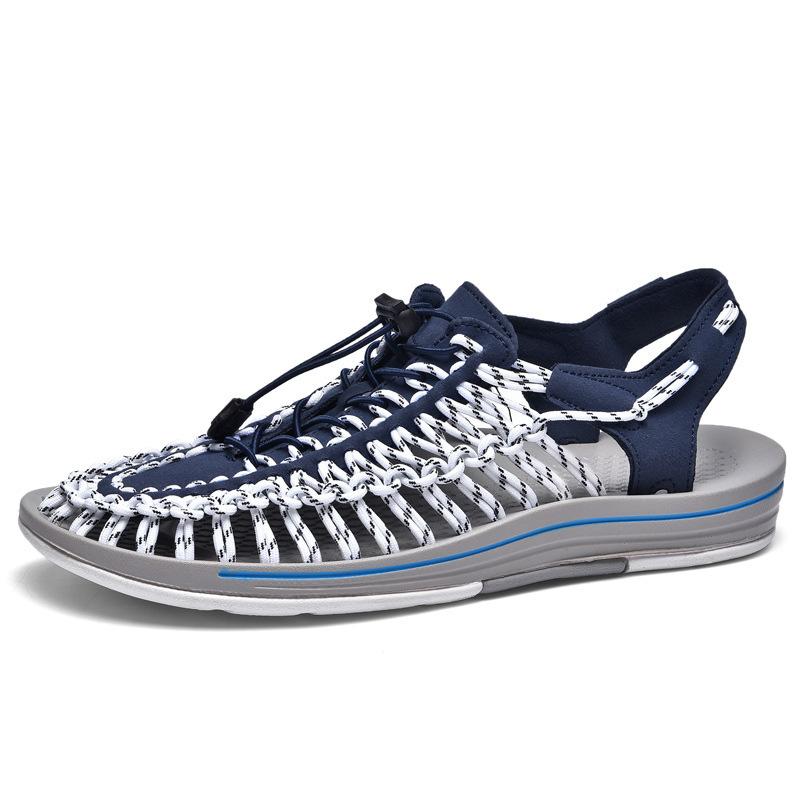 Herren Sandalen Gewebt Lässig Herren Strandschuhe 2025 Neu Bequem Weich Herren Sandalen Sommer Freizeitschuhe für Herren Sandalias Hombre 45